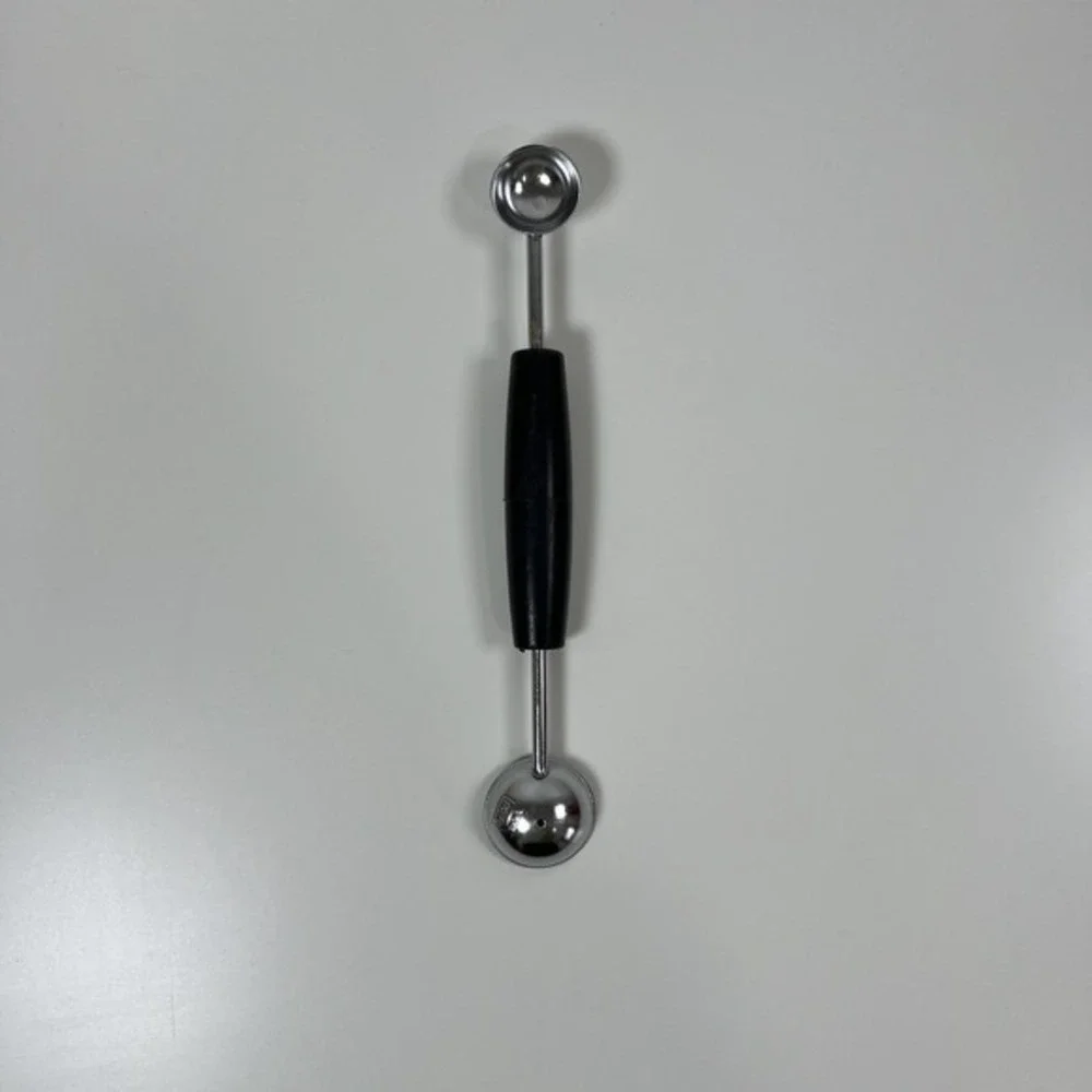 ECKO Melon Baller Scoop Vintage Kitchen Utensil, Black Handle, 2 Sizes, USA Made